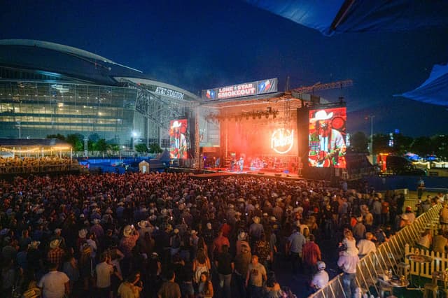 Lone star stage next to at&t stadium